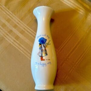 ♥️Holly  Hobbie vase -“ start each day and a happy way!”